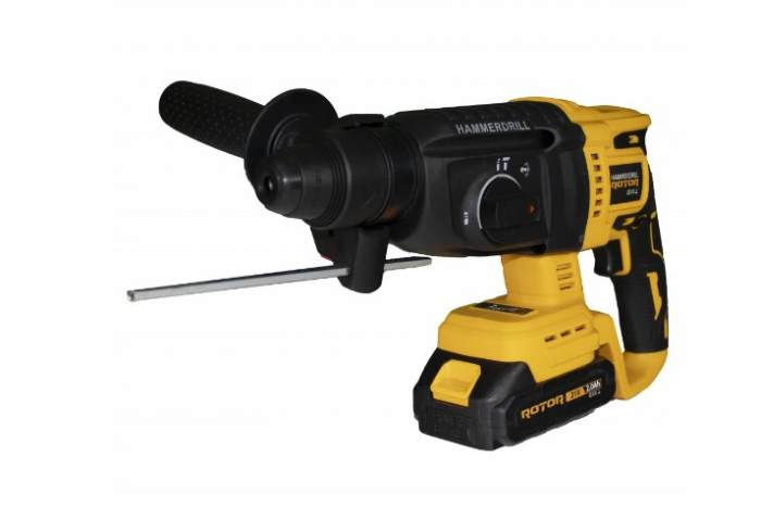 Set 3 scule electrice, polizor unghiular 1100W, 125 mm, rotopercutor 1400W, autofiletanta 35 Nm, 2 x 21V, 2 Ah3 Ah JFTS003-DC (PC13684) [3]