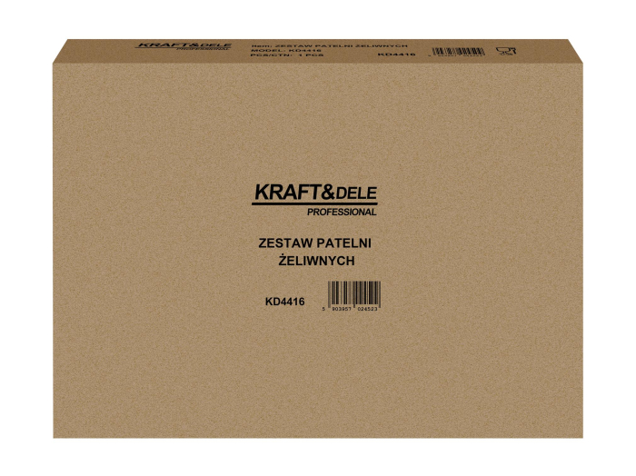 Set 3 tigai din fonta pentru prajit si gatit, dimensiuni 25,5–36,4 cm, compatibile cu inductie si gaz (KD4416) [14]