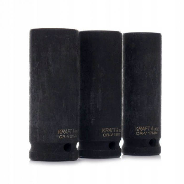 Set 3 tubulare lungi impact jante aliaj 17 19 21mm 1/2" (KD11750) [5]