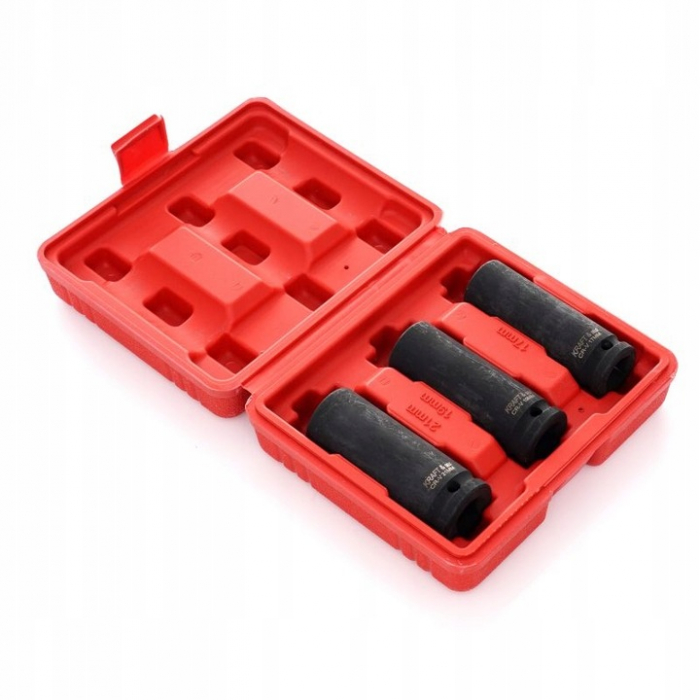 Set 3 tubulare lungi impact jante aliaj 17 19 21mm 1/2" (KD11750) [2]