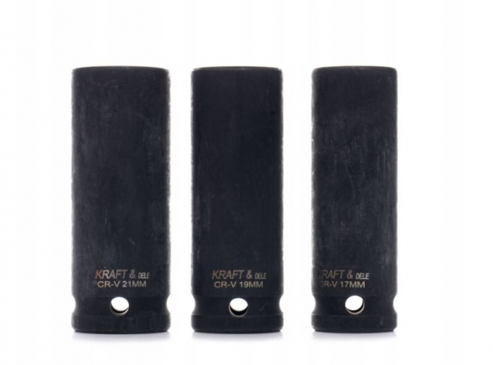 Set 3 tubulare lungi impact jante aliaj 17 19 21mm 1/2" (KD11750) [6]