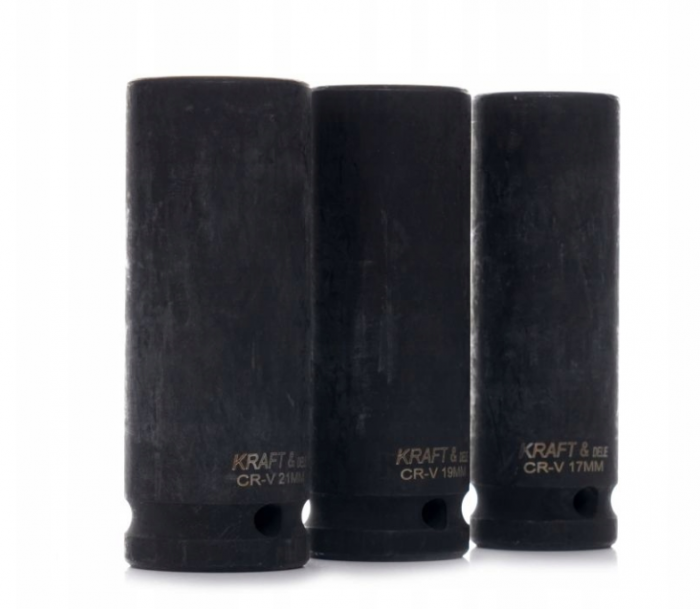 Set 3 tubulare lungi impact jante aliaj 17 19 21mm 1/2" (KD11750) [7]