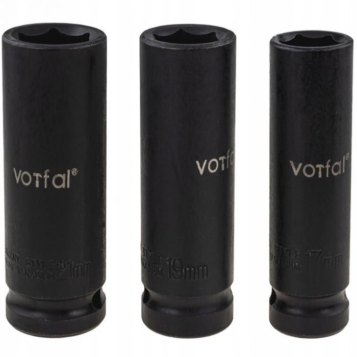 Set 3 tubulare lungi impact jante aliaj 17 19 21mm 1/2" (VRF08048) [2]