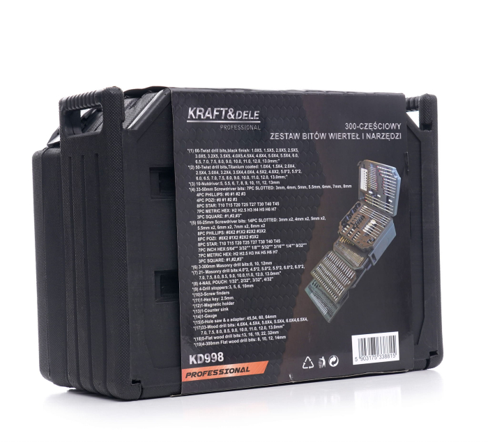 Set 300 piese burghie carote dalti biti (KD998) [5]