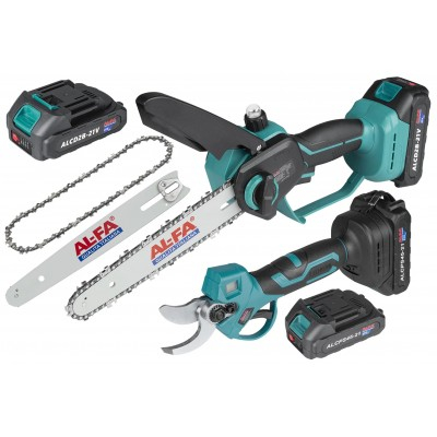 Set 3in1 drujba 8 inchi, foarfeca de gradina cu acumulator 21V si prelungitor telescopic 250 cm (ALCPS45-21+ALCD2B-21V) [14]