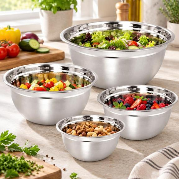 Set 4 boluri de bucatarie din inox 18 20 24 si 26 cm (KH-2059) [7]