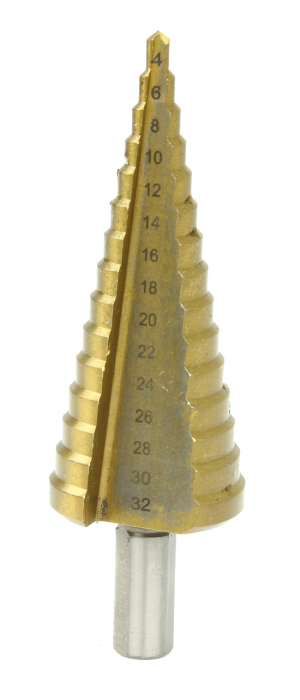 Set 4 burghie freza conica metal in trepte 4-32mm (M22320) [7]