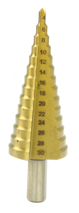 Set 4 burghie freza conica metal in trepte 4-32mm (M22320) [8]