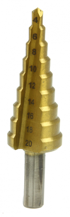 Set 4 burghie freza conica metal in trepte 4-32mm (M22320) [6]