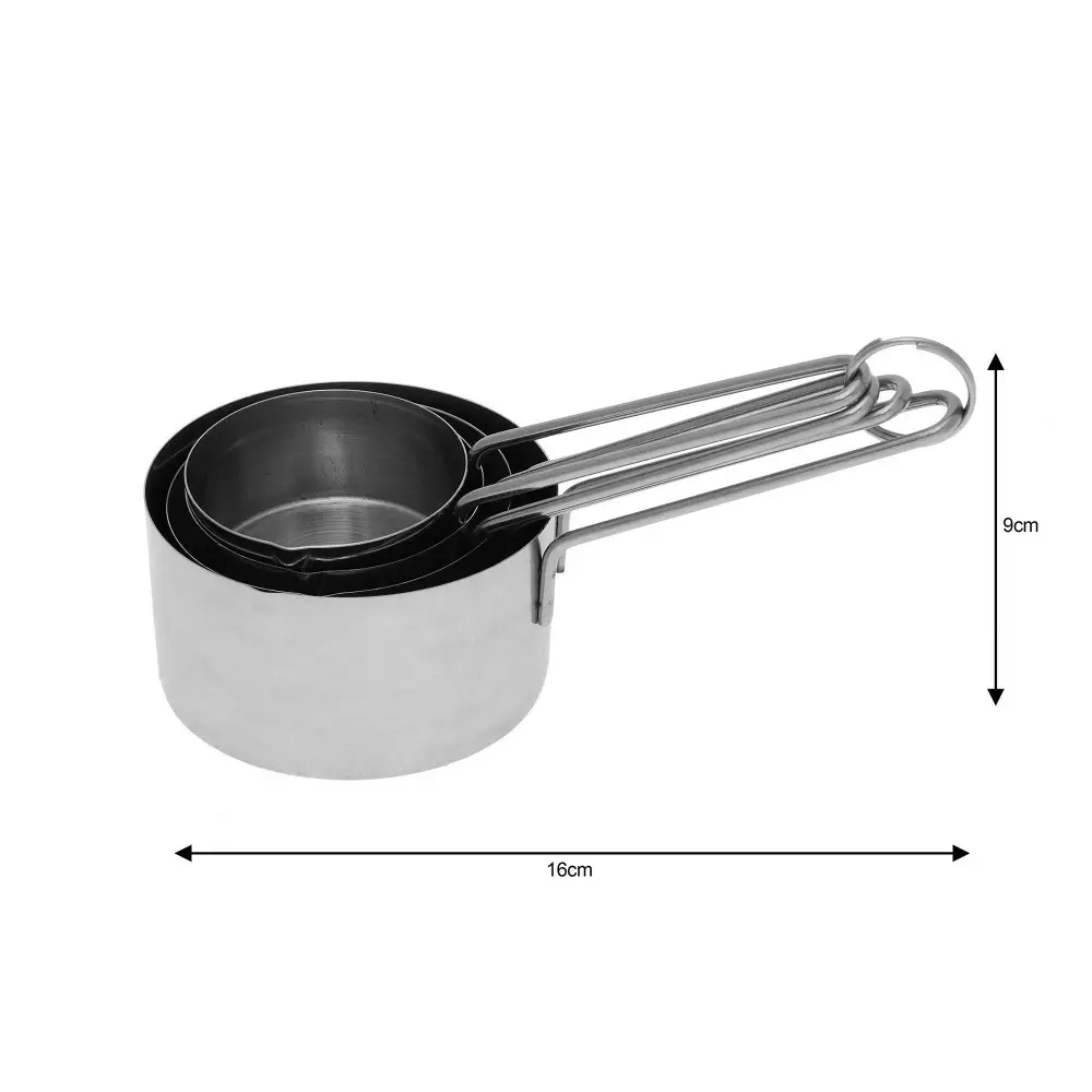 Set 4 cani de masurat din otel inoxidabil 60-250ml (KH-1494) [3]