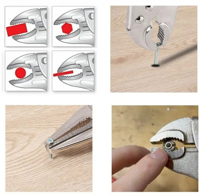 Set 4 clesti fixare reglabile autoblocanti (V86529) [6]