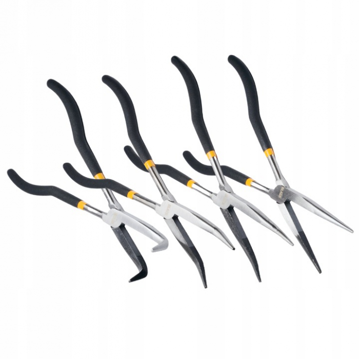 Set 4 clesti lungi cu varf indoit 285mm (18458) [6]