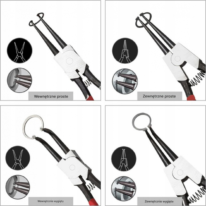 Set 4 clesti sigurante Seeger profesionale 320mm (V87050) [6]