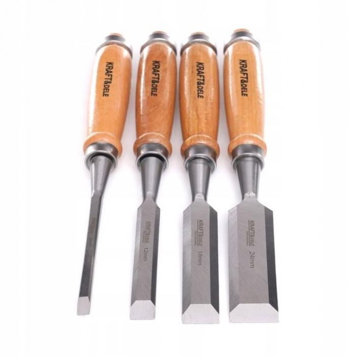 Set 4 dalti 230mm 6-24mm cu maner lemn (KD11770) [4]