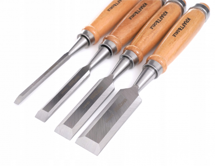 Set 4 dalti 230mm 6-24mm cu maner lemn (KD11770) [7]