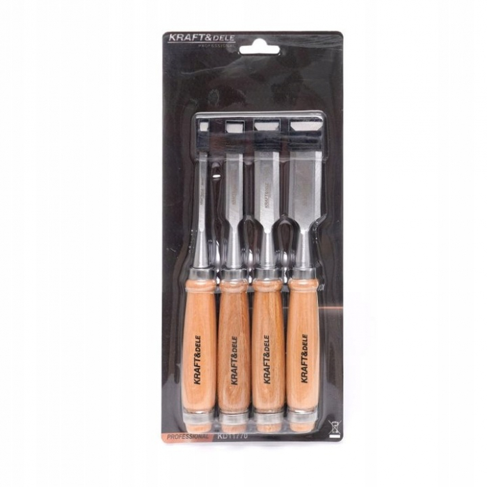 Set 4 dalti 230mm 6-24mm cu maner lemn (KD11770) [2]