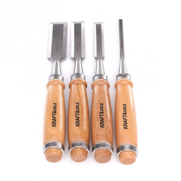 Set 4 dalti 230mm 6-24mm cu maner lemn (KD11770) [8]
