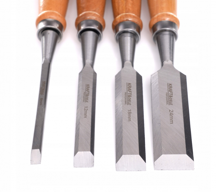 Set 4 dalti 230mm 6-24mm cu maner lemn (KD11770) [6]