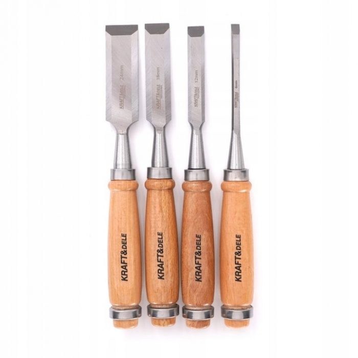 Set 4 dalti 230mm 6-24mm cu maner lemn (KD11770) [3]