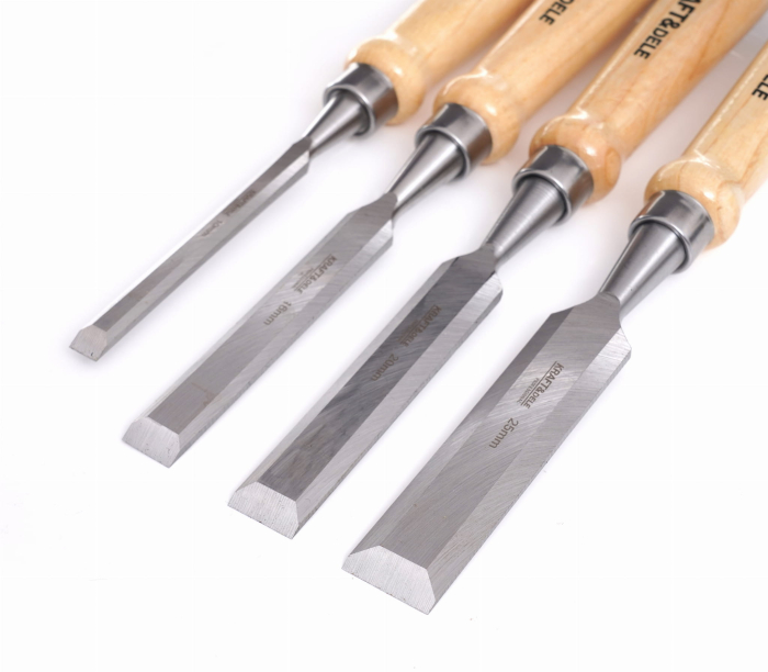 Set 4 dalti dulgher 290mm 10-25mm cu maner lemn (KD11771) [7]