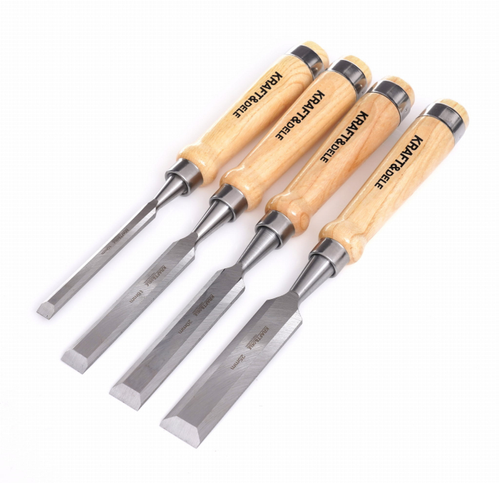 Set 4 dalti dulgher 290mm 10-25mm cu maner lemn (KD11771) [9]