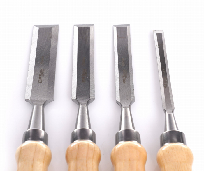 Set 4 dalti dulgher 290mm 10-25mm cu maner lemn (KD11771) [2]
