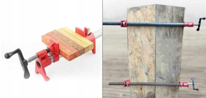 Set 4 menghine cleme tamplarie prelucrare lemn teava tub 3/4 [8]