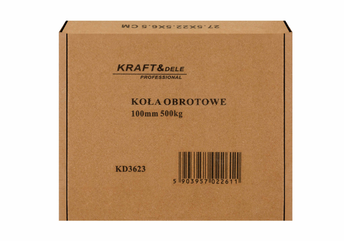 Set 4 roti pivotante 100 mm cu frana si capacitate de 500 kg (KD3623) [16]