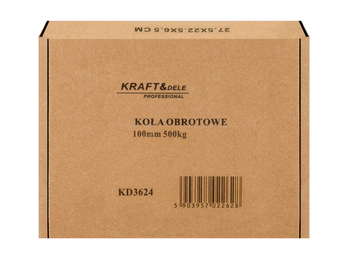 Set 4 roti pivotante 100 mm cu frana si capacitate de 500 kg (KD3624) [15]
