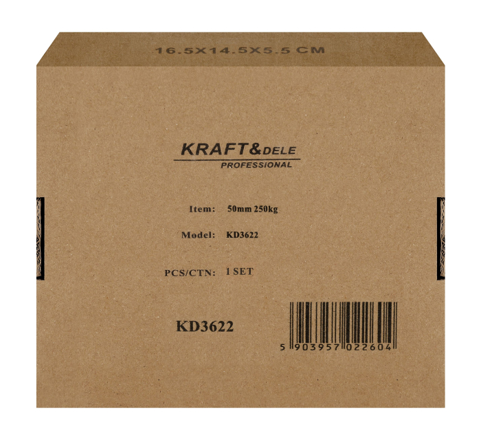 Set 4 roti pivotante 50 mm cu frana si capacitate de 250 kg (KD3622) [12]