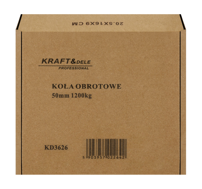 Set 4 roti pivotante 50 mm cu frana si capacitate totala 1200 kg (KD3626) [13]