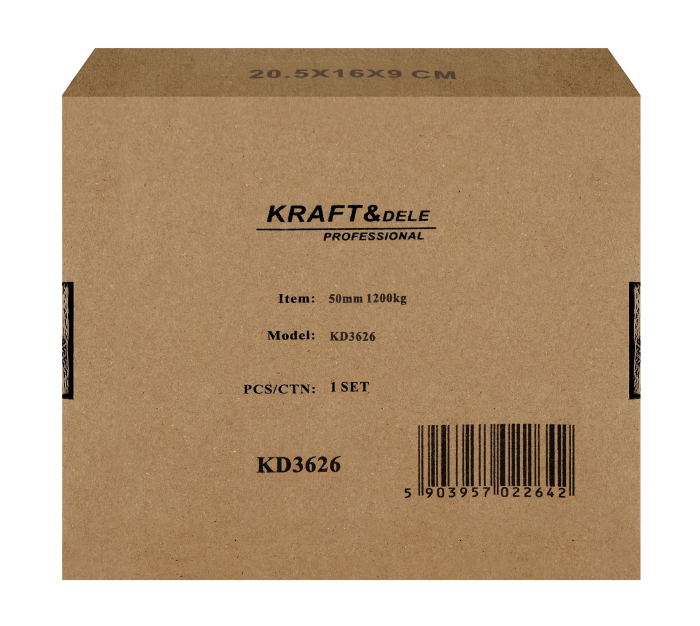 Set 4 roti pivotante 50 mm cu frana si capacitate totala 1200 kg (KD3626) [14]