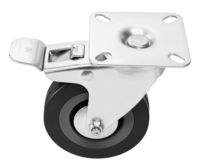 Set 4 roti pivotante 75 mm cu frana si capacitate de 220 kg (KD3620) [6]