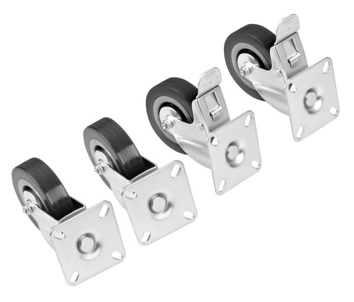 Set 4 roti pivotante 75 mm cu frana si capacitate de 220 kg (KD3620) [11]