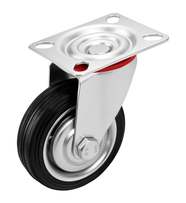 Set 4 roti pivotante 75 mm cu frana si capacitate totala 250 kg (KD3627) [7]