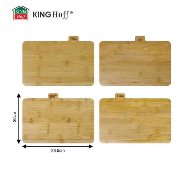 Set 4 tocatoare bambus cu suport metalic pentru carne peste pasare si legume (KH-2010) [8]
