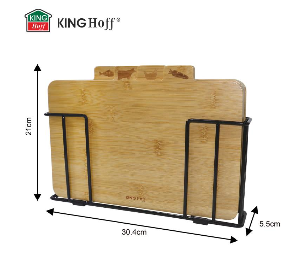 Set 4 tocatoare bambus cu suport metalic pentru carne peste pasare si legume (KH-2010) [7]