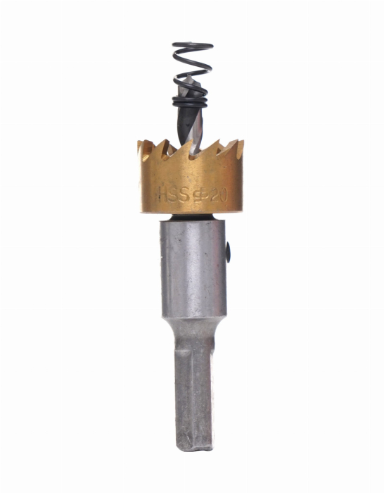 Set 5 burghie pentru metal si lemn widia 16 - 30 mm cu arc (KD10870) [4]