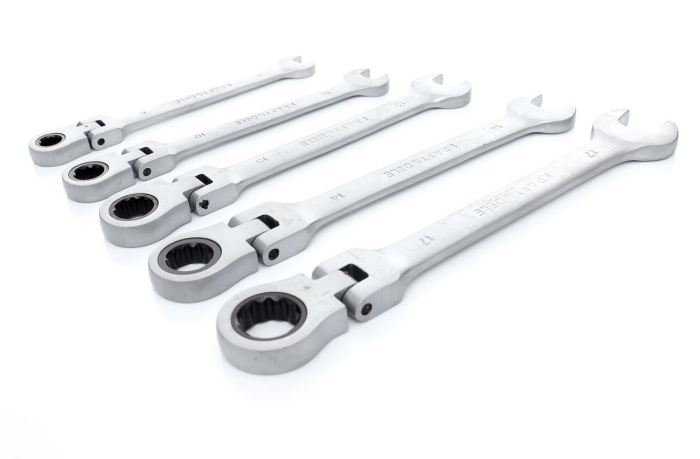 Set 5 chei cu clichet articulate 8-17mm 5bucati piese cap flexibil Cr-V (KD10105) [5]