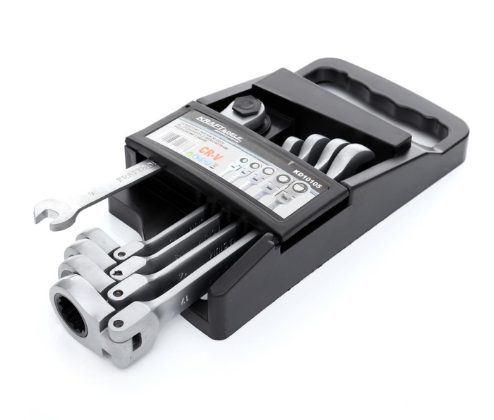 Set 5 chei cu clichet articulate 8-17mm 5bucati piese cap flexibil Cr-V (KD10105) [2]