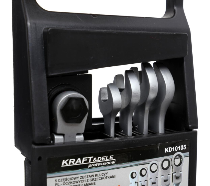 Set 5 chei cu clichet articulate 8-17mm 5bucati piese cap flexibil Cr-V (KD10105) [6]