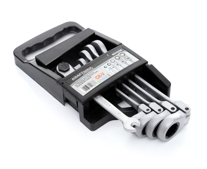 Set 5 chei cu clichet articulate 8-17mm 5bucati piese cap flexibil Cr-V (KD10105) [9]