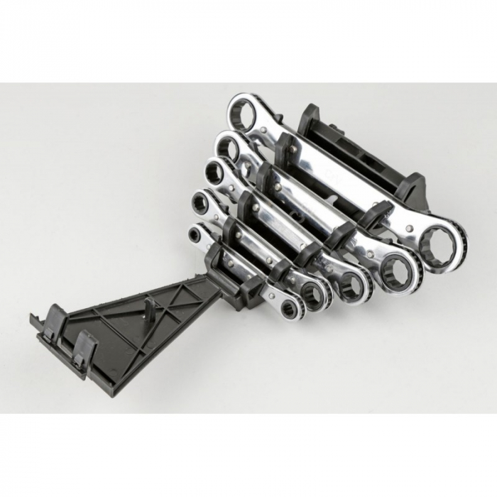 Set 5 chei inelare cu clichet reversibil 6-22mm (0934) [2]