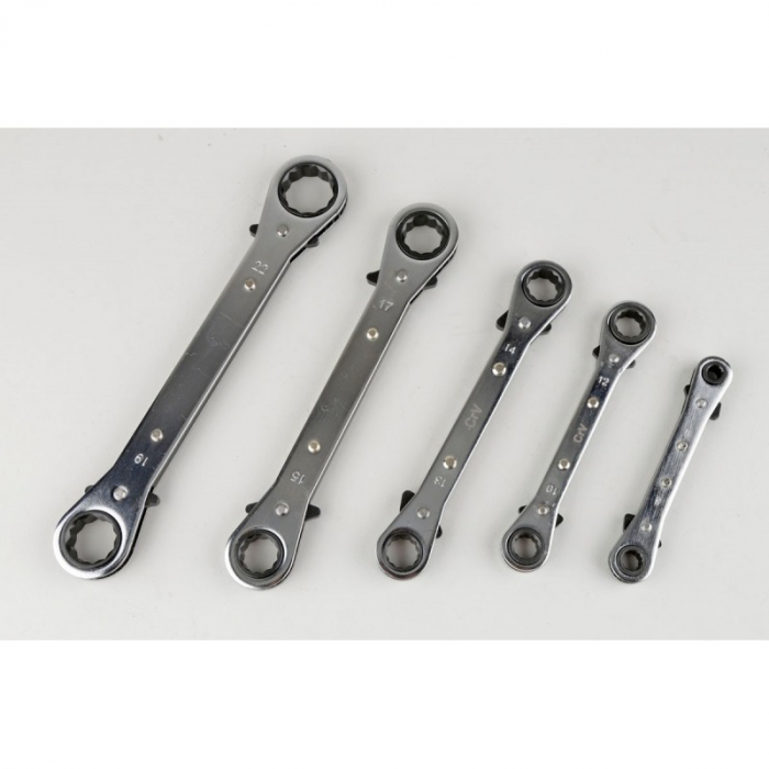 Set 5 chei inelare cu clichet reversibil 6-22mm (0934) [3]