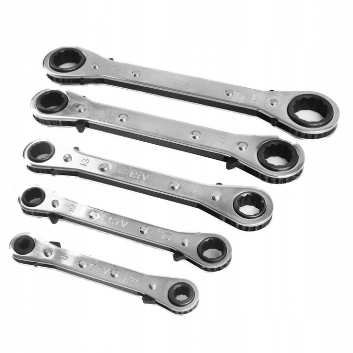 Set 5 chei inelare cu clichet reversibil 6-22mm (M58600) [4]
