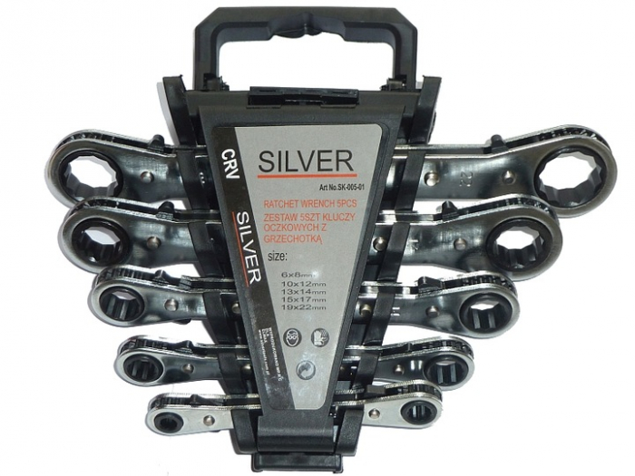 Set 5 chei inelare cu clichet reversibil 6-22mm (SK-005-01) [1]