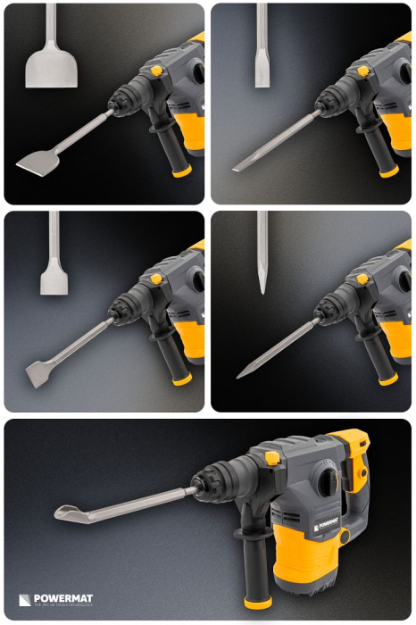 Set 5 dalti SDS Plus pentru beton si caramida 250mm PM1490 (PM-ZD-5T) [21]