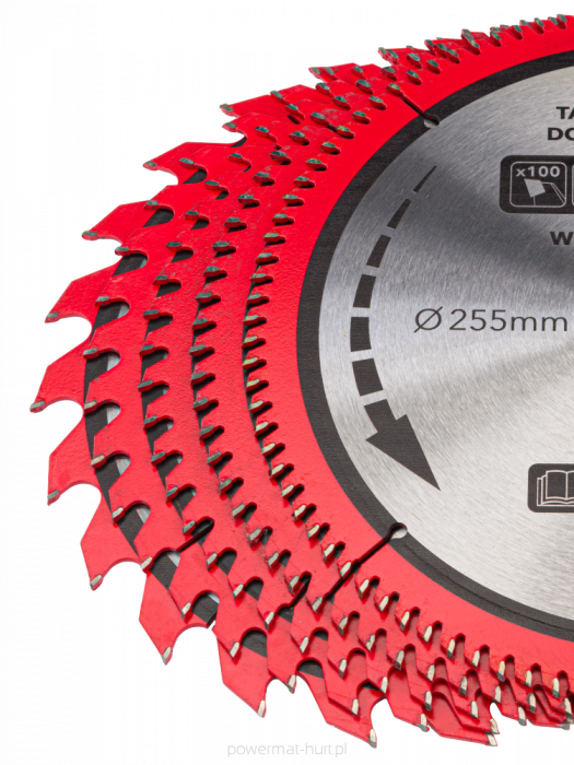 Set 5 discuri panze fierastrau circular lemn 255mm 30mm  (RTZTWD0082) [13]