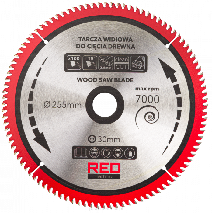 Set 5 discuri panze fierastrau circular lemn 255mm 30mm  (RTZTWD0082) [18]