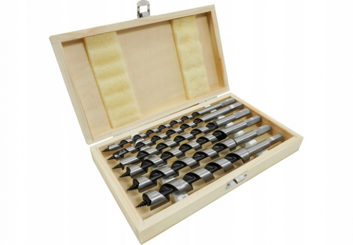 Set 6 burghie lemn 10-20mm lungi 230mm (V05076) [15]